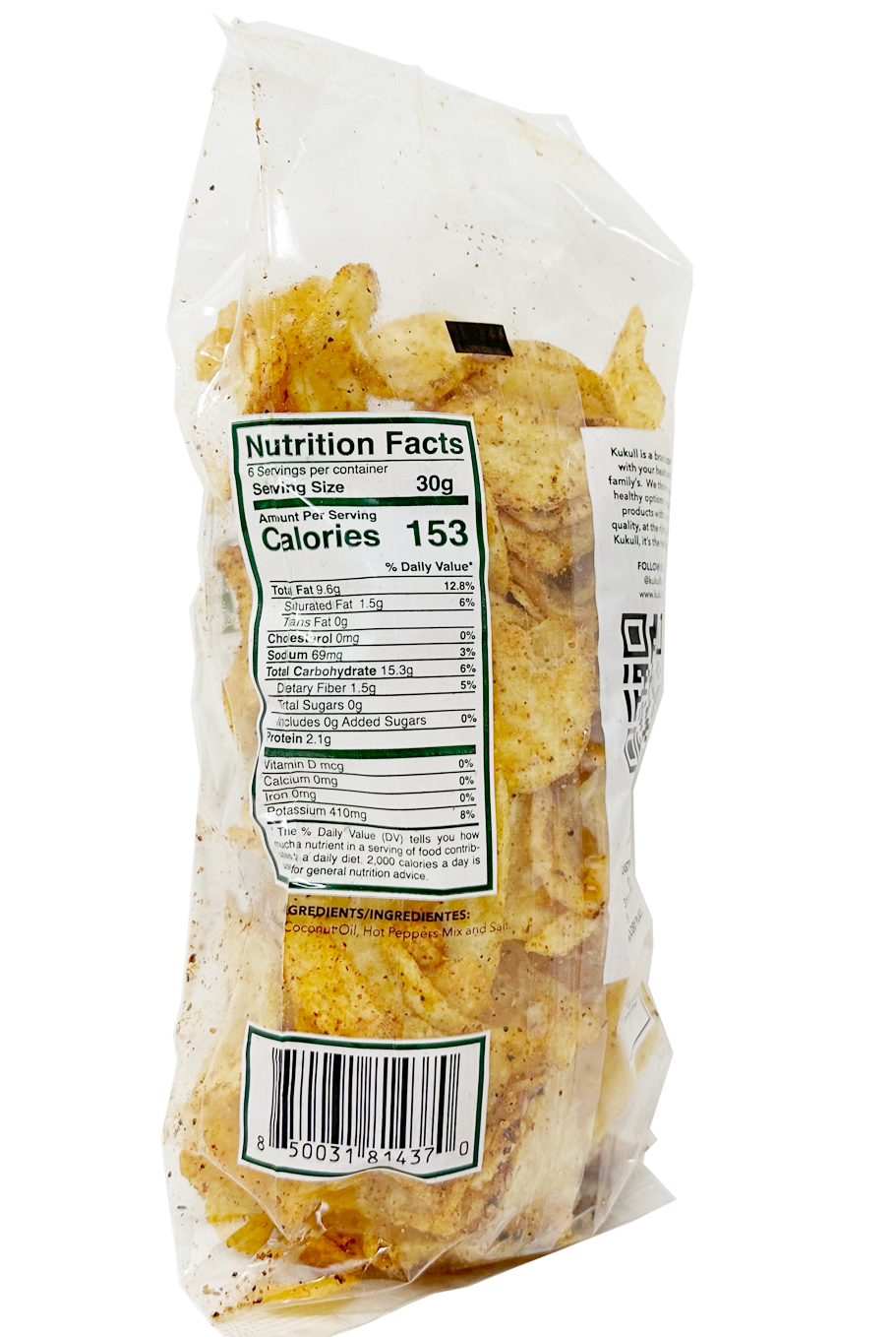 Potato Chips Healthy Coconut Oil Hot Peppers Mix Chiles