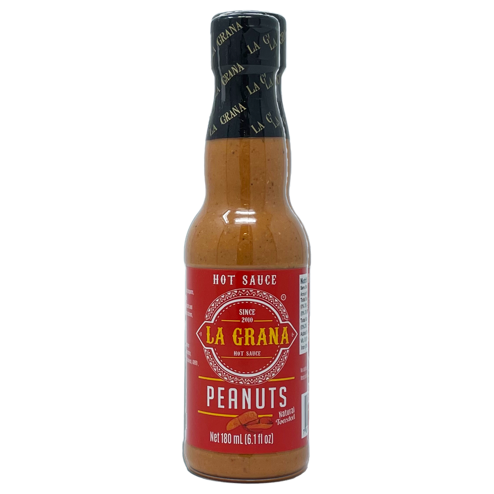 Peanuts Hot Sauce Salsa Low Sodium Red Peppers Chile de Arbol