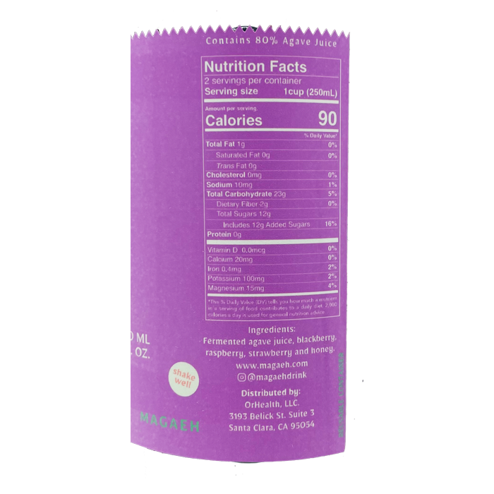 Fermented Agave Juice Artisan Pulque Healthy Probiotics Berries Ingredients