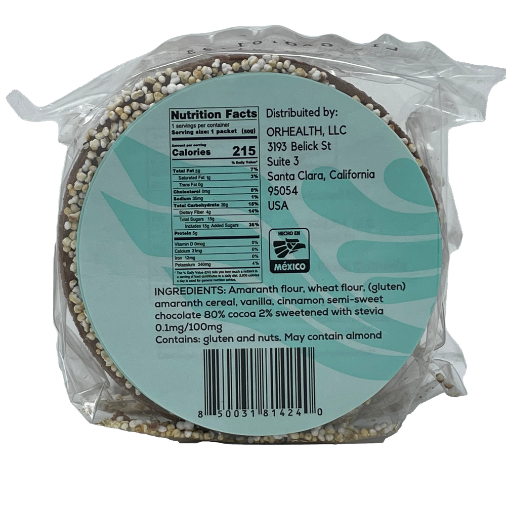 Chocolate Amaranth Wafer Snack Healthy