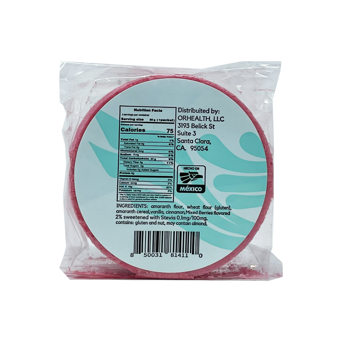 Healthy Amaranth Wafers Obleas Berries Ingredients