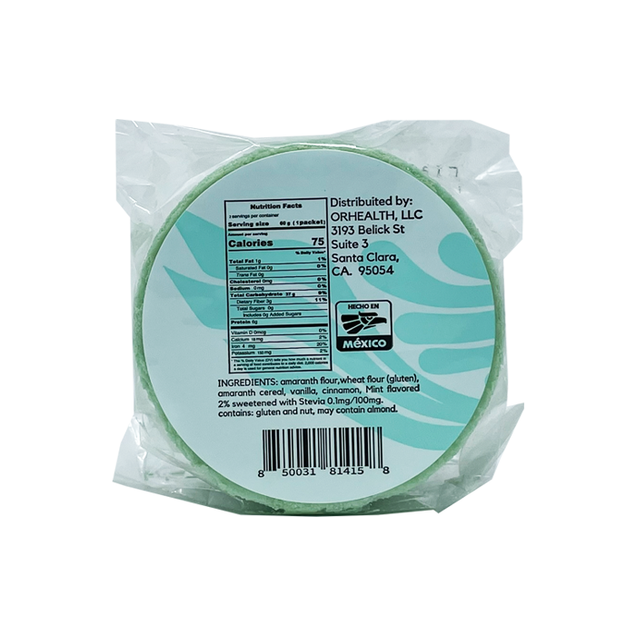 Healthy Amaranth Wafers Obleas Mint Ingredients
