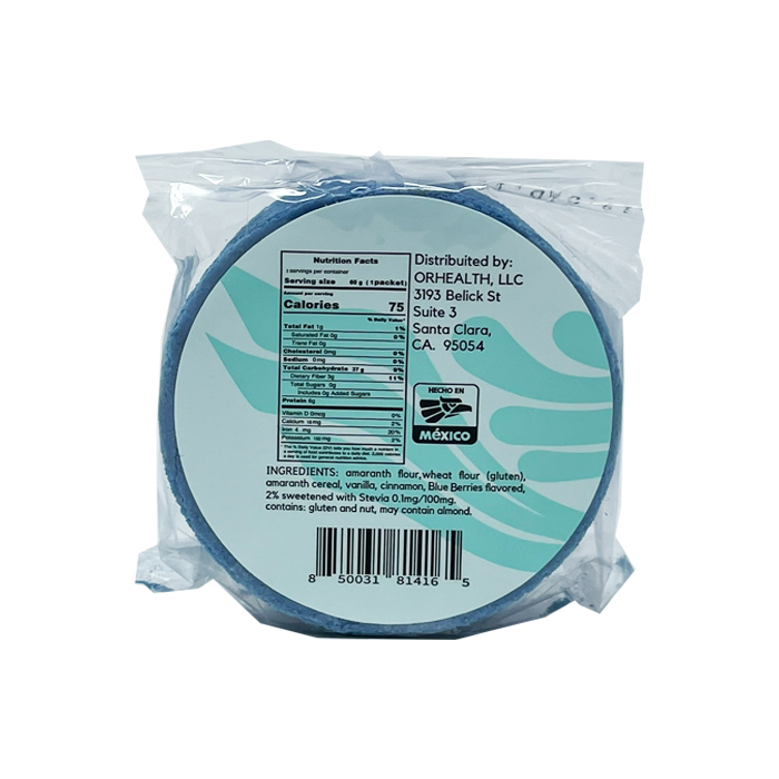 Healthy Amaranth Wafers Obleas Blueberries Ingredients