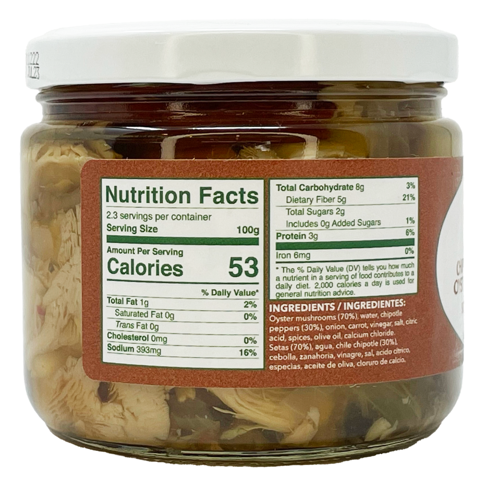 Mushrooms Healthy Chipotle Oyster Mushrooms Setas Pickled Ingredients