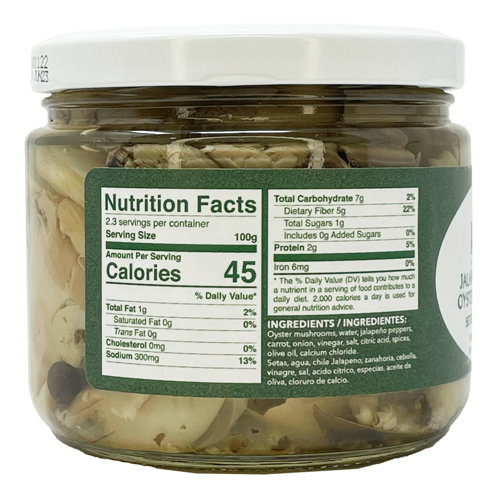 Mushrooms Healthy Oyster Mushrooms Setas Pickled Jalapeño Escabeche Ingredients