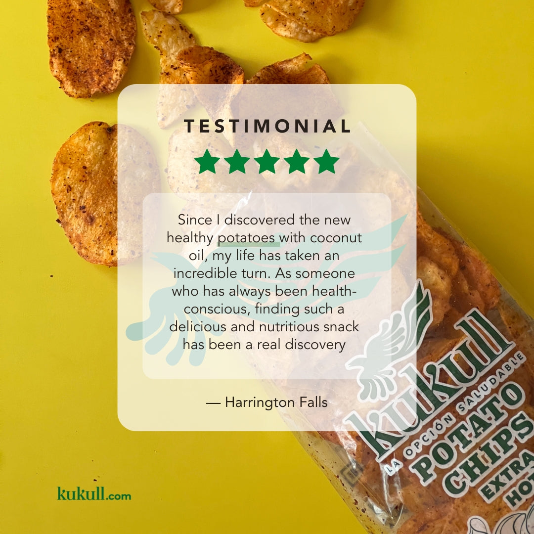 Extra Hot Potato Chips Coconut Oil Testimonial