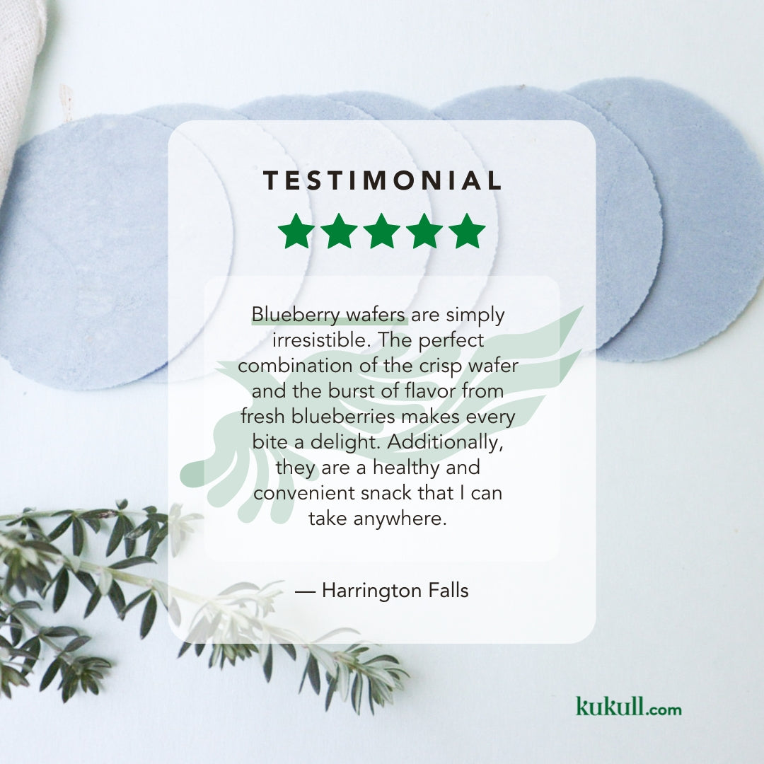 Blue Berry Amaranth Wafers Testimonial