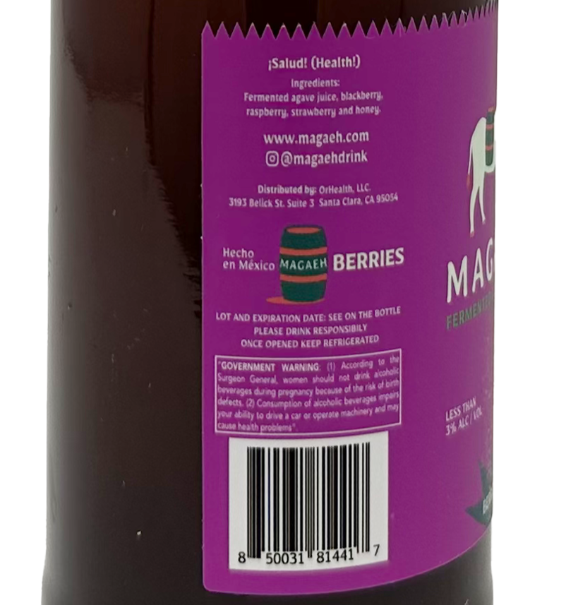 Magaeh Agave Juice - Berries 11.8 fl.oz.