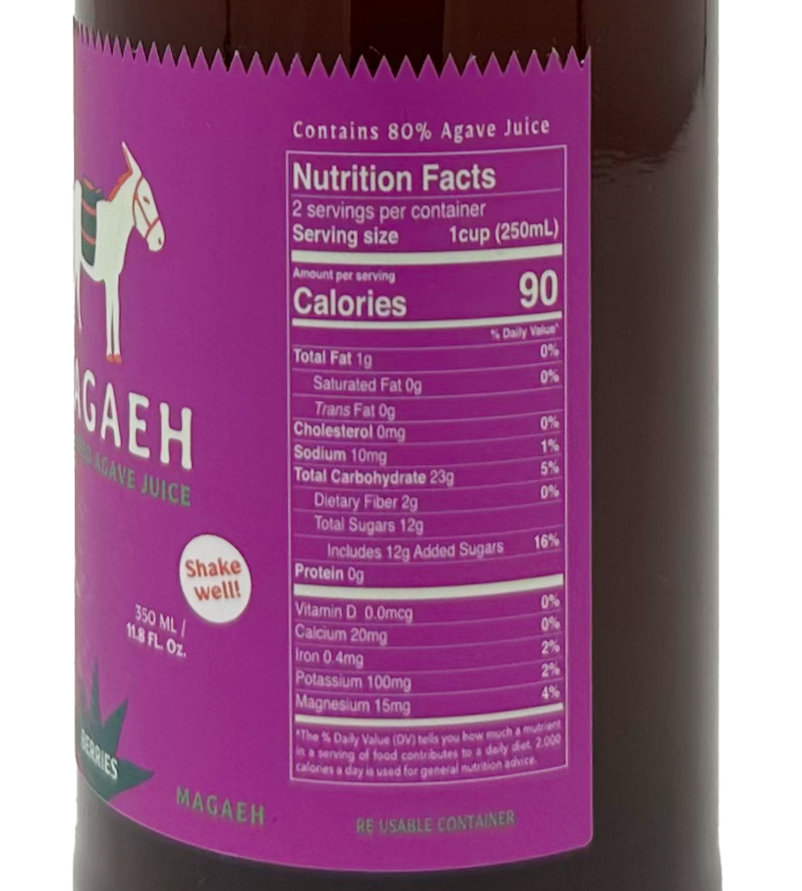 Magaeh Agave Juice - Berries 11.8 fl.oz.